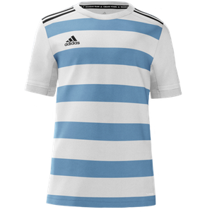 Adidas Men's Custom miTeam 19 Short Sleeve Soccer Jersey White Blue | eBay