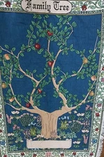 Mohawk Home Family Tree Throw Blanket Tapestry Made in USA 45"x65”