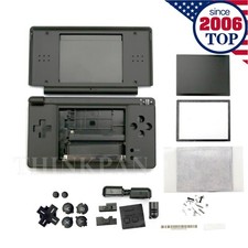 Full Replacement Housing Shell Screen Lens Black for Nintendo DS Lite NDSL