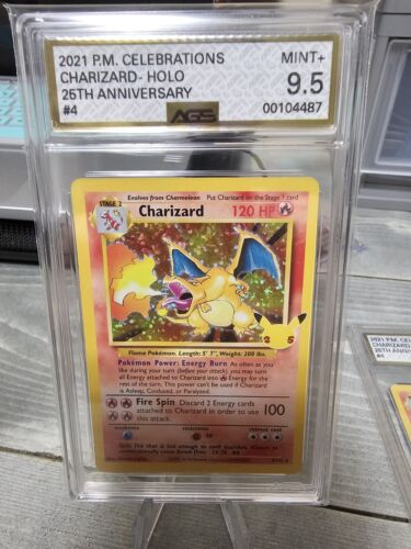 Pokémon TCG Charizard Celebrations: Classic Collection 4/102 Holo Holo Rare - Picture 1 of 2