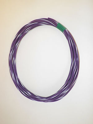 AUTOMOTIVE  WIRE 18GAUGE HIGH TEMP GXL 25FEET VIOLET/WHITE MOTORCYCLE CAR TRUCK