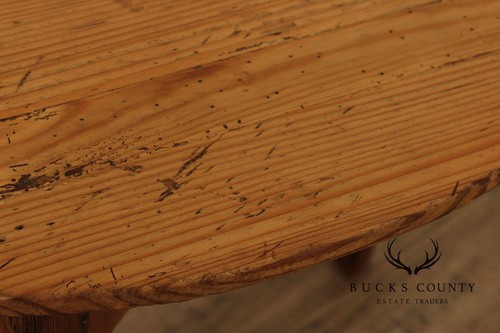 Antique English Pine Cricket Table - Picture 7 of 15