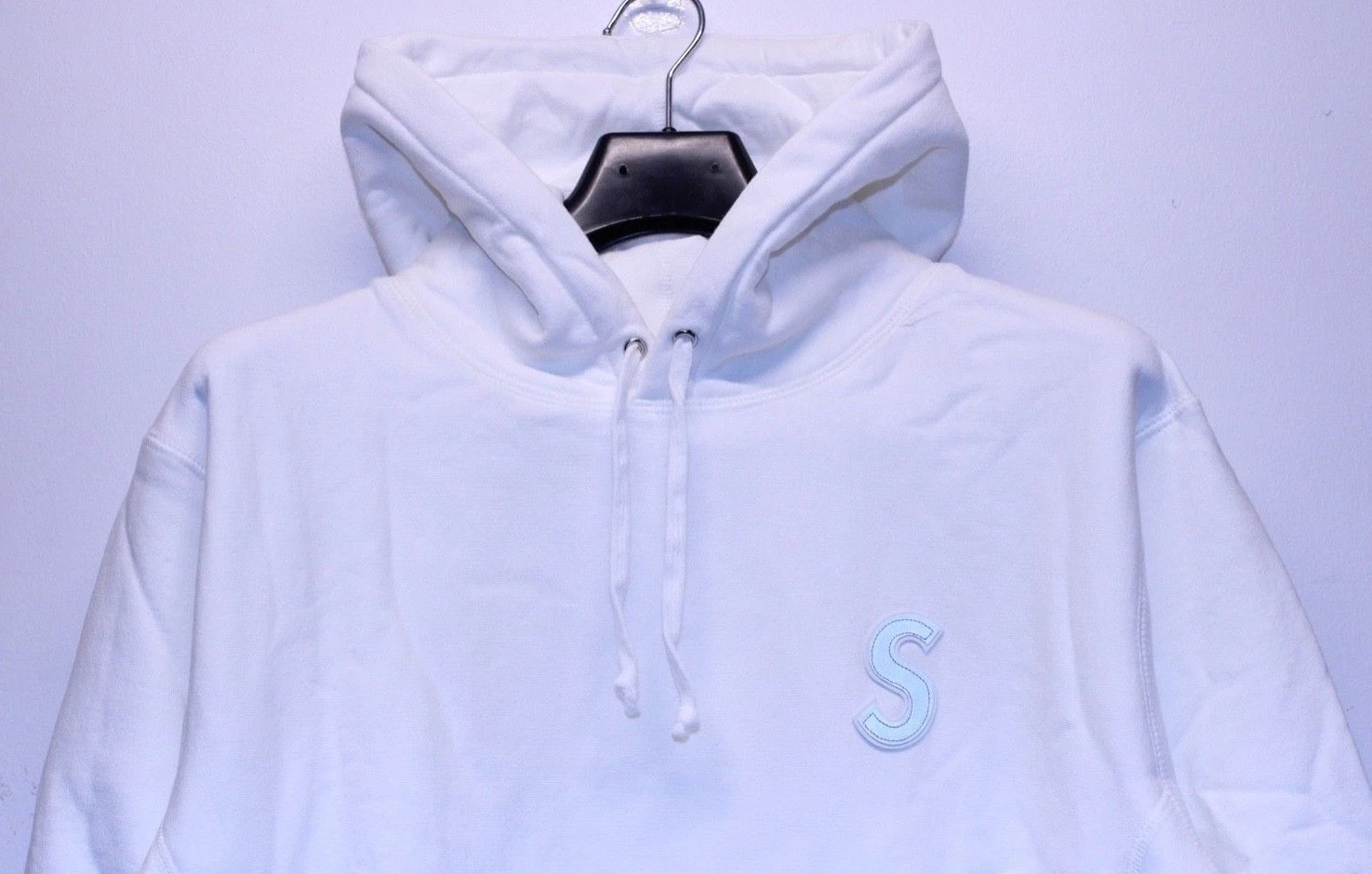 Pull homme Supreme S Logo 3M blanc argenté taille limitée taille XLarge SS16SW37 neuf