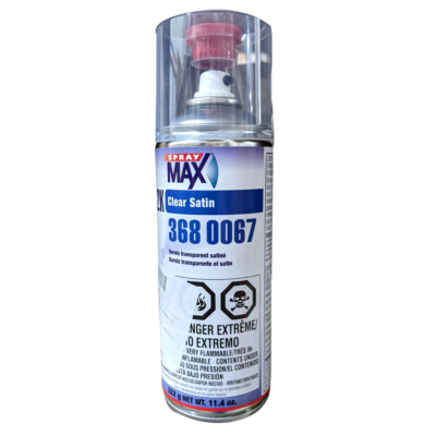 11.4oz Spraymax 2k Satin Clear Coat  Aerosol 3680067 - Car Paint Repair