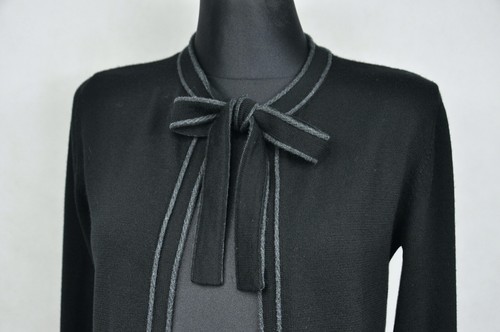 Chanel Uniform Cardigan Women's Black 