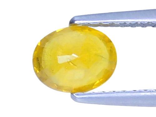 1.18cts Yellow natural sapphire oval cut loose gemstones "see video" - Picture 3 of 3