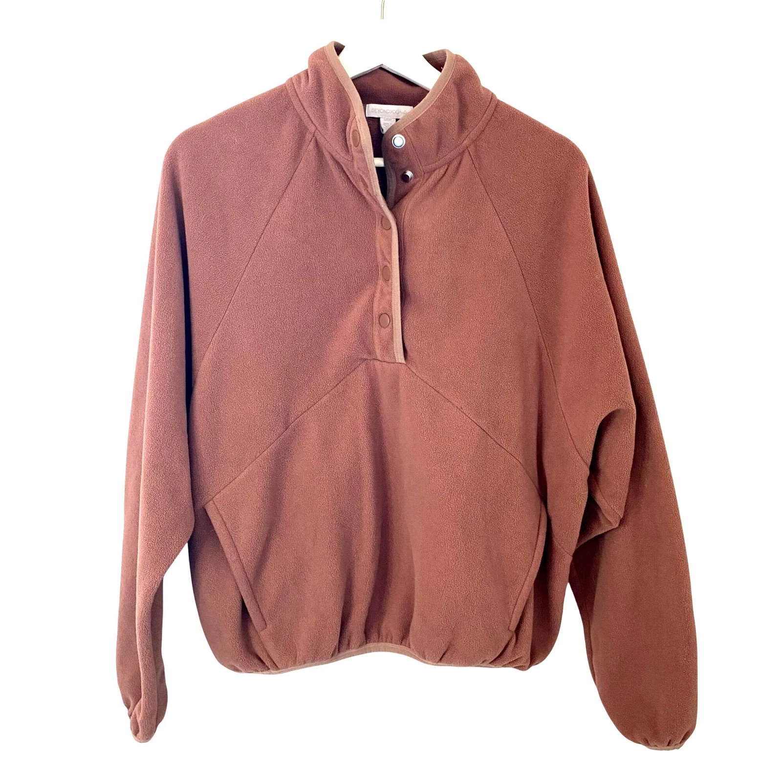 beyond-yoga tranquility fleece pullover athleisure yoga jacket