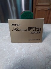 NIKON PHOTOMIC FTn FINDER ORIGINAL INSTRUCTION MANUAL, 1973 Mrfctop