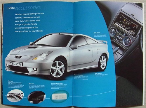 TOYOTA CELICA Car Sales Brochure Jan 2000 #00000-91298-BR - Picture 4 of 4