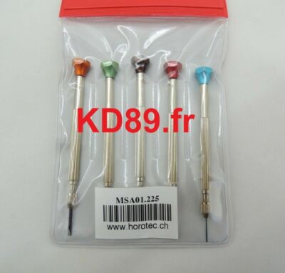 Assortiment De 4 Tournevis Horotec 01.400-A - Mèches Cruciformes - Neuf Avec étiquettes