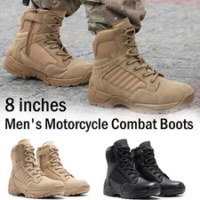 Men's Waterproof Tactical Hiking Boots Military Work Boots Combat Boots 8-13 US