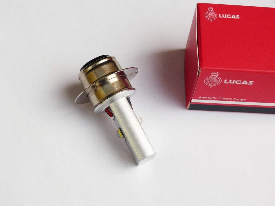 Classic Car /Motorcycle Lucas P36D BPF LED RHD Pre Focus Headlamp Bulb 6V to 24V - Image 2 of 2
