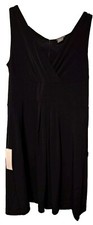 Ann Taylor Loft Black Dress Size Medium Sleeveless Flirty Casual NWT