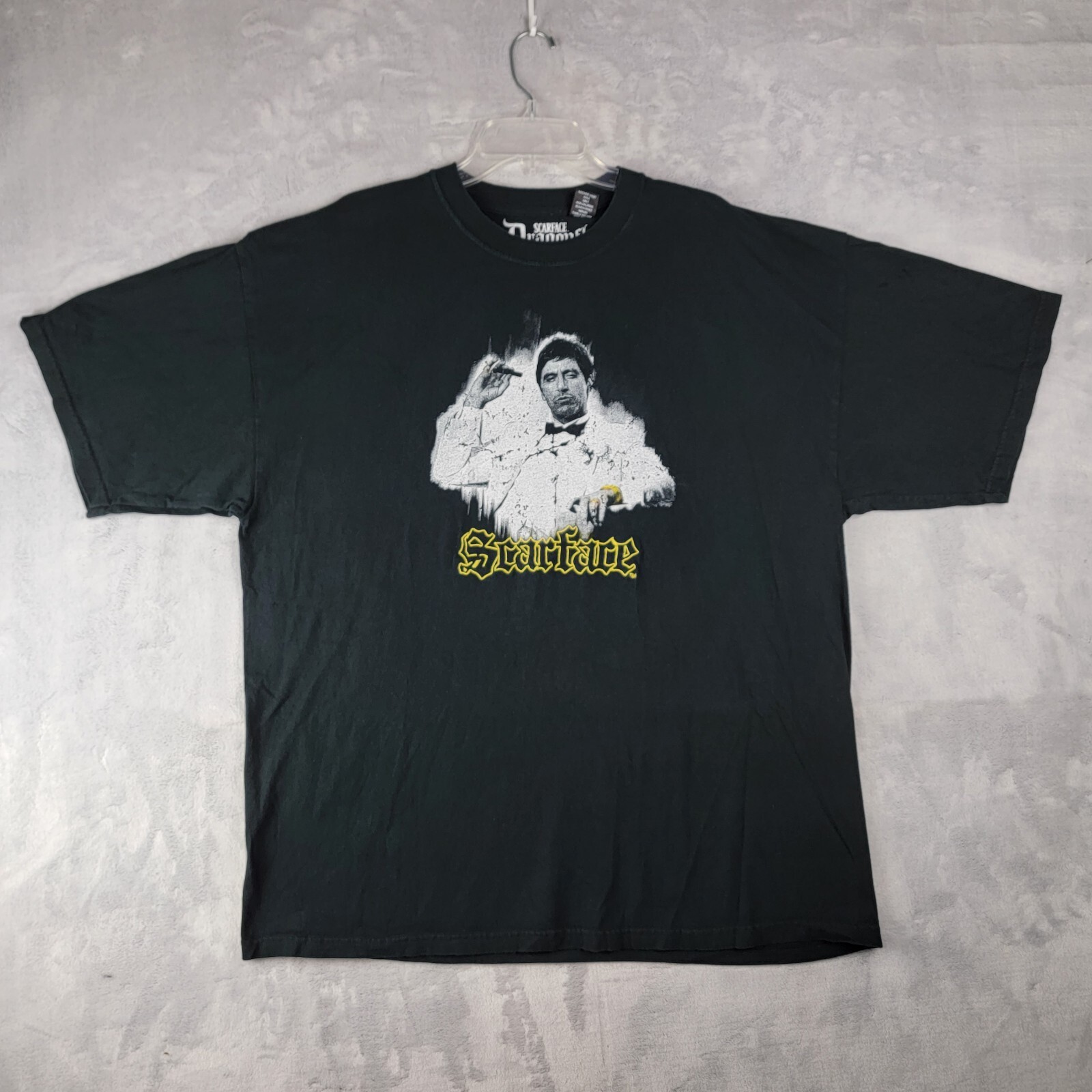 Scarface Tony Montana Rare Dragonfly Embroidered Grail T-Shirt XXL