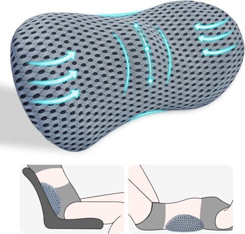 Lumbar Support Pillow, Back Pillow for Low Back Pain Relief, Ergonomic Car Seat