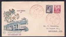 1959 3rd QUEEN ELIZABETH II PRE-DECIMAL STAMP WESLEY ANPEX FIRST DAY COVER #1