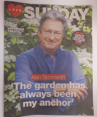 Love Sunday People Zeitungsbeilage 23. März 2025 Alan Titchmarsh, Air Fryer