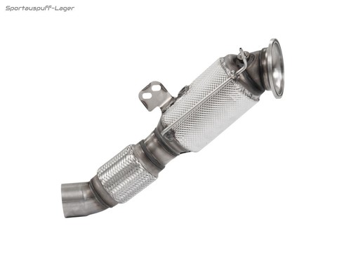 HJS Ø80mm Downpipe mit Kat BMW 1er M140i F20 F21 für Modelle mit OPF !!lagernd!! - Bild 2 von 7
