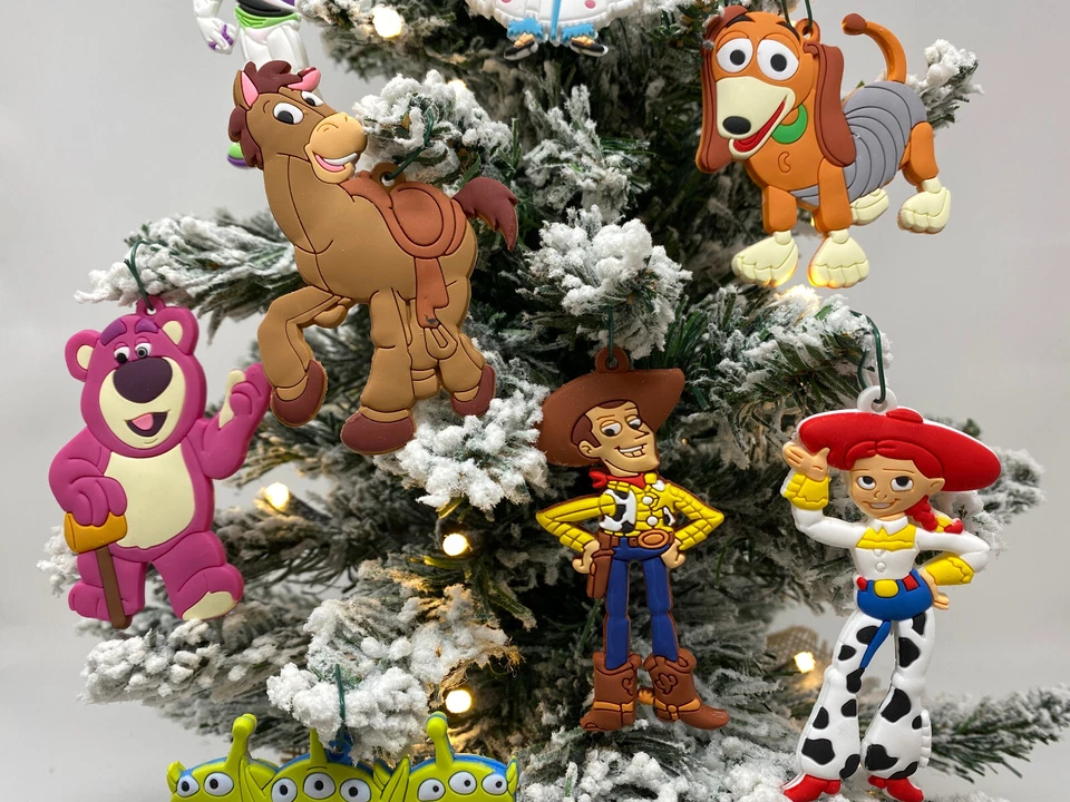 Toy Story Ornaments Deluxe 9 Piece Set Featuring Woody, Buzz Lightyear Brand New — 第 3/4 张图片