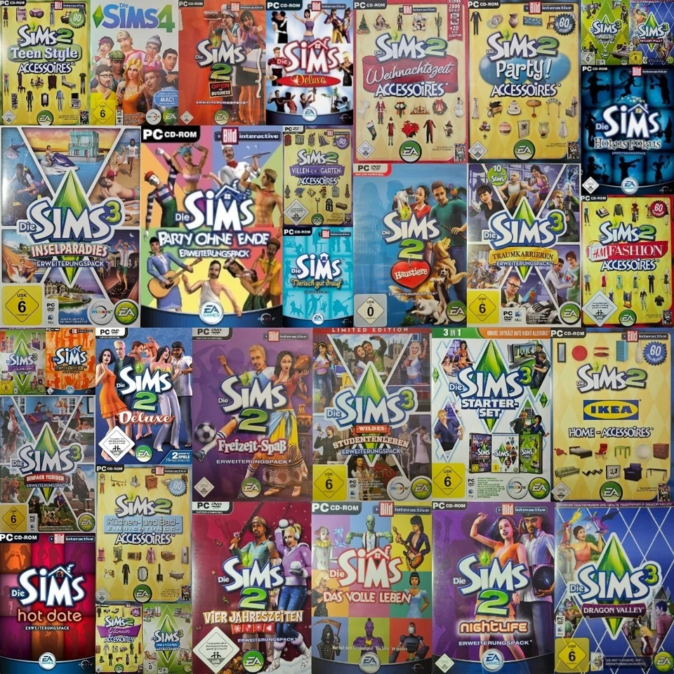 Die Sims | Die Sims 2 | Die Sims 3 | Erweiterungen | PC Spiele Auswahl - Bild 2 von 2