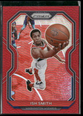 2020-21 Panini Prizm #37 Ish Smith Ruby Wave Prizms