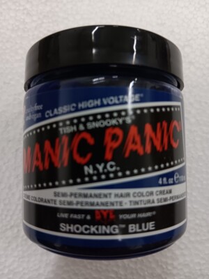 Manic Panic Classic High Voltage Semi-Permanent Hair Dye SHOCKING BLUE FREE SHIP