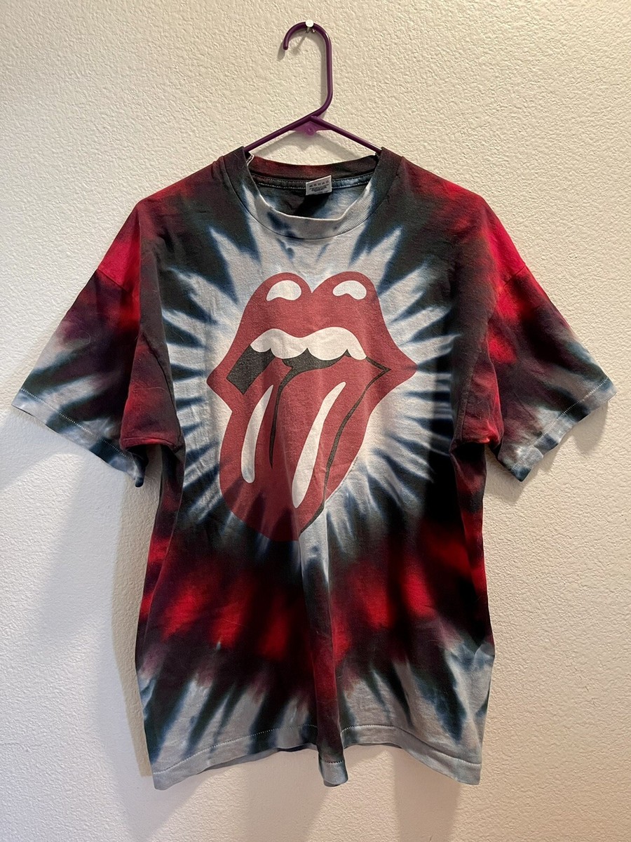 tie dye rolling stones shirt
