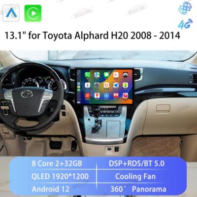 13.1'' Android 12 for Toyota Alphard H20 2008 - 2014?Car Stereo Radio GPS NAVI