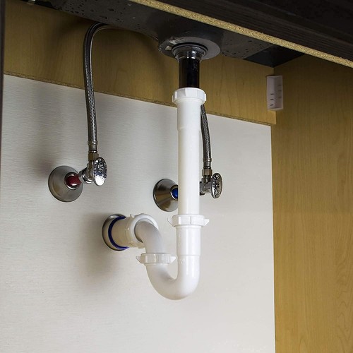 Plastic Drain Pipe for Bathroom Universal Sink with Garbage Disposal 1-1/2 Inch