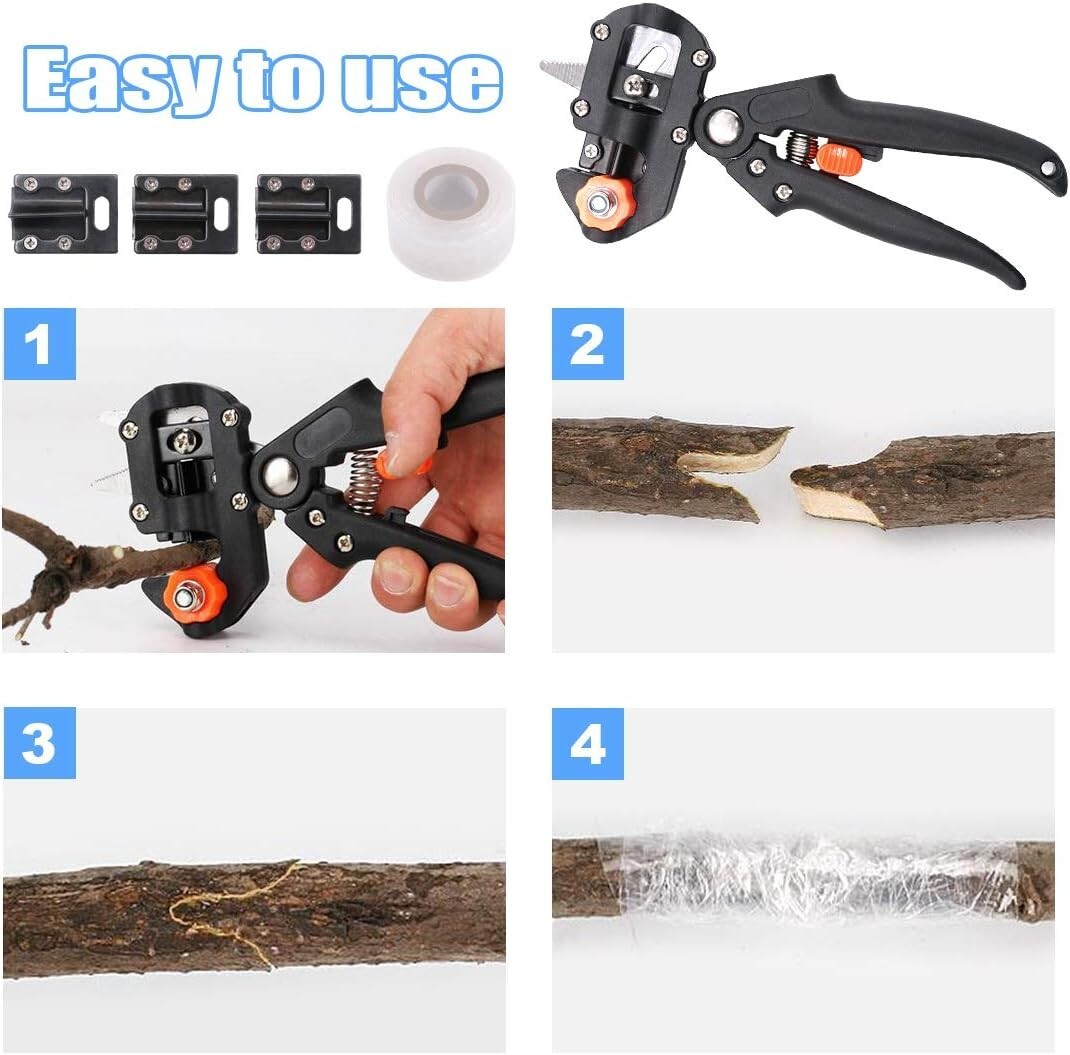 Professional Garden Fruit Tree Plant Pruning Shears Grafting Cutting Tool Kit