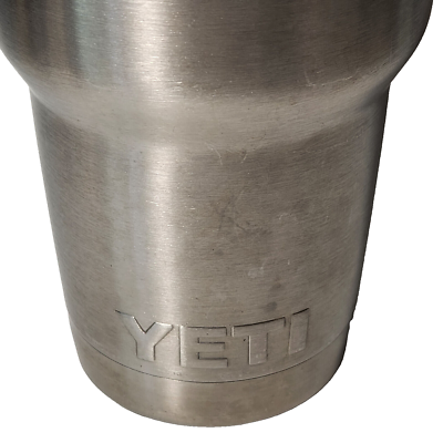 YETI 32 oz. Tumbler Stainless Steel Travel Mug W Lid Embossed 8 in | eBay