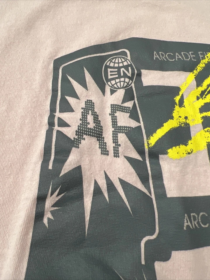 Arcade Fire World Concert Tour 衬衫 X-Large XL 粉色替代摇滚 全新 — 第 4/4 张图片