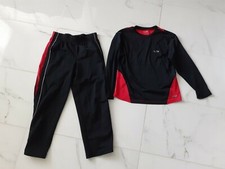 Champion Active-wear Set pants top for Boys. Black Red. Size Small.