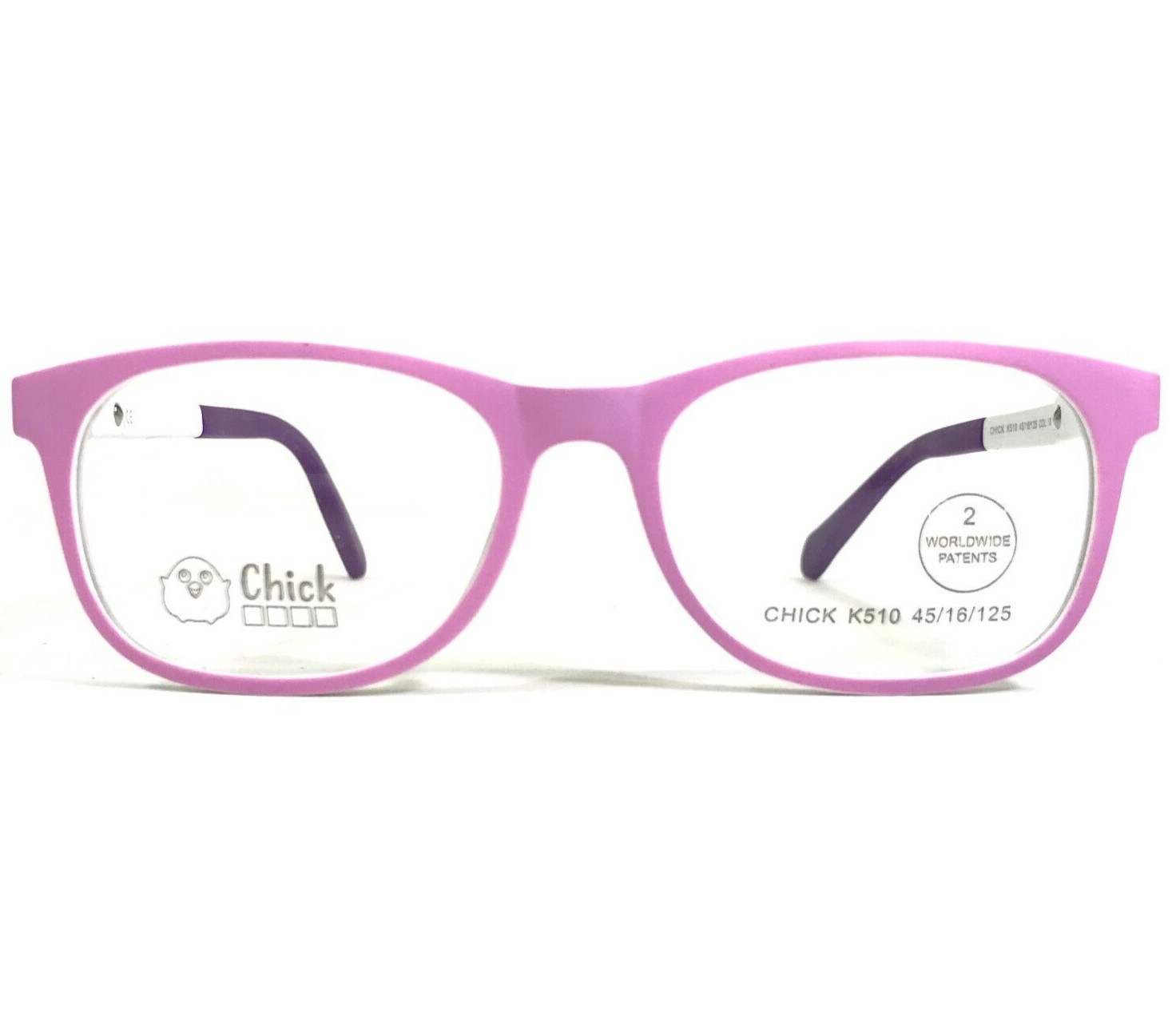 Оправа для очков Chick Kids K510 COL 18 Матовая фиолетовая Белая розовая 45-16-125