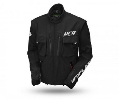 Jacke Weste Mann Motorrad Enduro Quad UFO Taiga Schwarz Jacket Husqvarna KTM