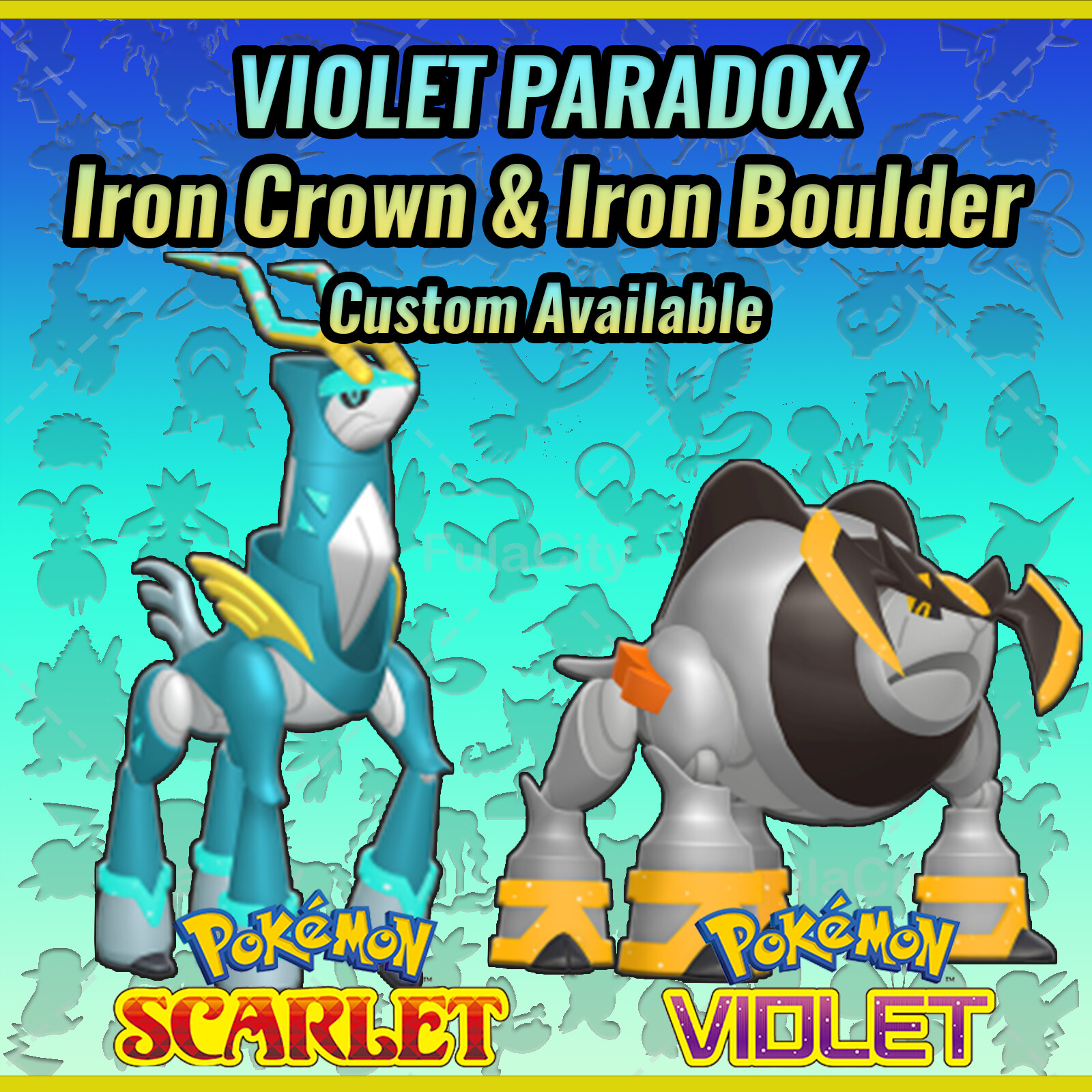 ROCA DE HIERRO Y CORONA DE HIERRO ◡ POKEMON PARADOJA VIOLETA � POKEMON VIOLETA ESCARLATA ◡