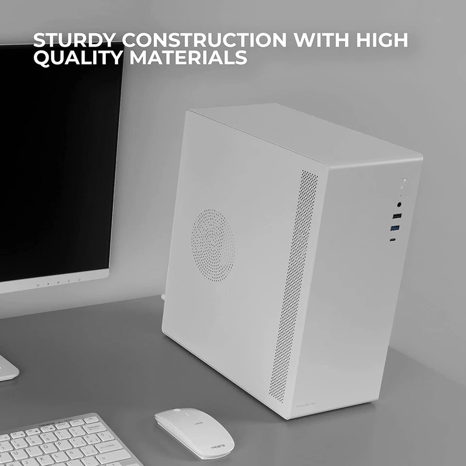 Case Mini Tower Slim PC Gamer Micro ATX + Alimentazione SFX 500W Professionale - Immagine 2 di 4