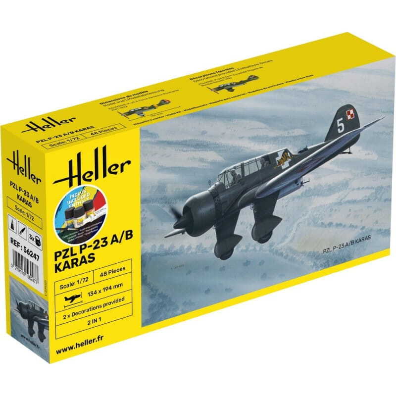 Heller エレール 1/72 P.Z.L P23 A/B KARAS Anton's Wargame Blog: Heller 1/72 PZL 23 Karas review and build