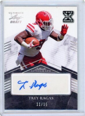 Trey Ragas 2021 Leaf Ultimate Draft Rookie Auto 11/15