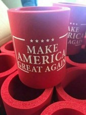 2 PC Trump 2024 Beer koozie can cooler huggie beverage coozie RED MAGA ASSO COLO