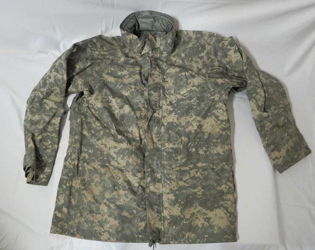 Military Tennier Industries Mens Medium Parka Cold Wet Weather Camouflage ECWCS