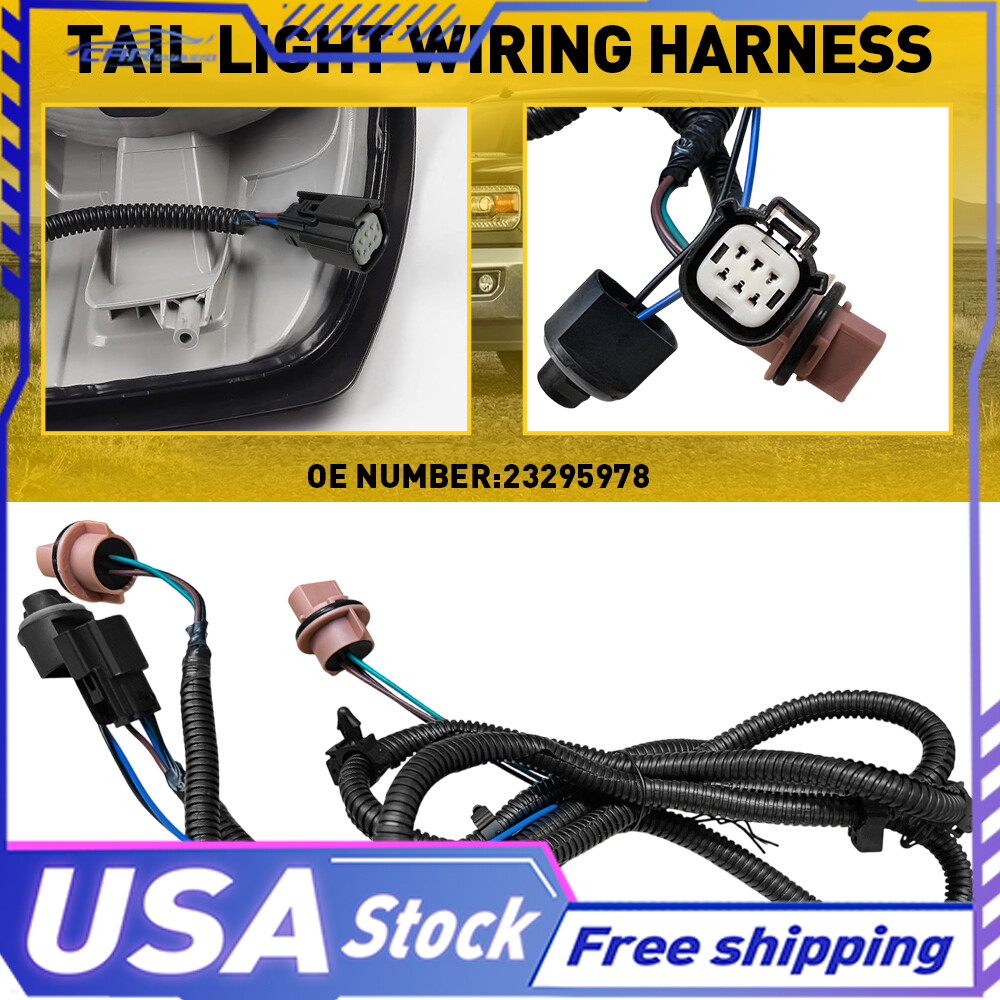 Chevy Silverado GMC Sierra LH Driver Side Tail Lamp Wiring Harness 23295978