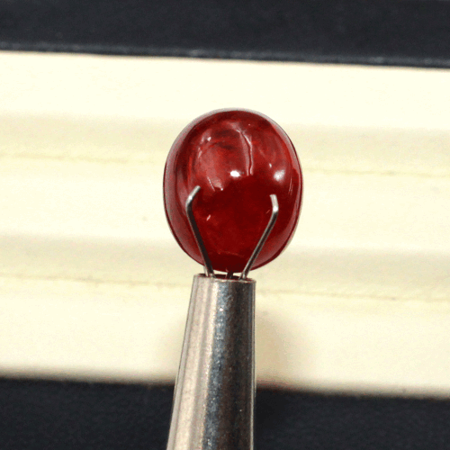 Certified 8.8 Cts Natural Spessartine Untreated Oval Cabochon Top Grade Gemstone - Picture 11 of 12