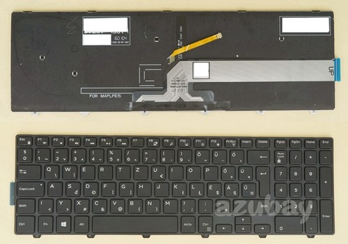Keyboard for Dell 07TT4J 01K9TG 0H6HJ6 08K8Y0 0R96M2 NSK-LR0BC PK1313G1B14 - Afbeelding 3 van 6
