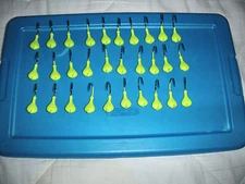 Lot of 30 Great Quality  Sparkie JIG HEADS 1/2 OZ on Mustad 3/0 Black Nickel T&A