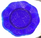 Rare 9” Cobalt Ritz Blue MacBeth-Evans American Sweetheart Lunch Plate