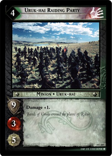 Uruk-hai Raiding Party - Foil Lightly Played LOTR: The Two Towers (Foil)