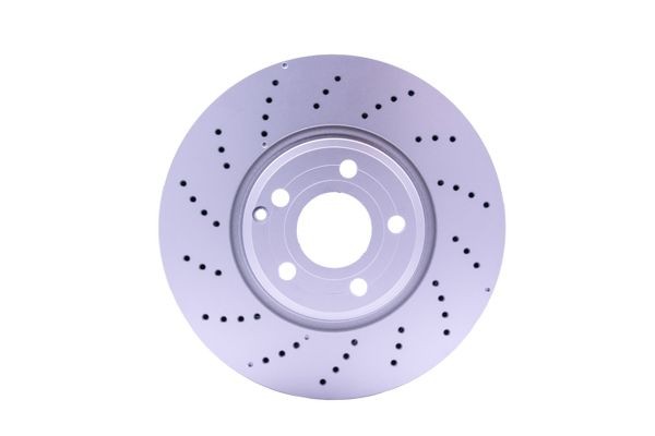 HELLA Brake Disc Front Perforated Internally Vented Fits Mercedes-Benz CLS
