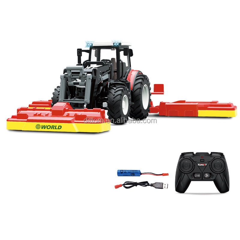 1/24 RC Tractor with Mower Farmer  – 6CH Agricultural Tractor with Lights