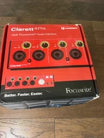 Focusrite Clarett 4Pre Thunderbolt Audio Interface MINT with Original box